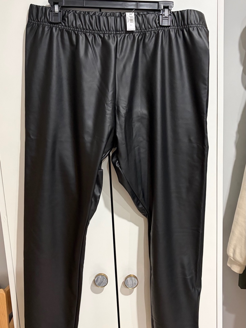 Old Navy Black Faux Leather Leggings